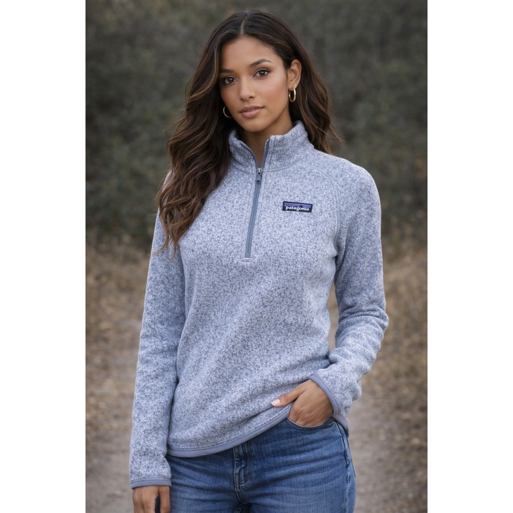 Patagonia Better Sweater 1/4 Zip Gray Pullover Womens size XXS